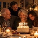 Ruth and her family at her birthday